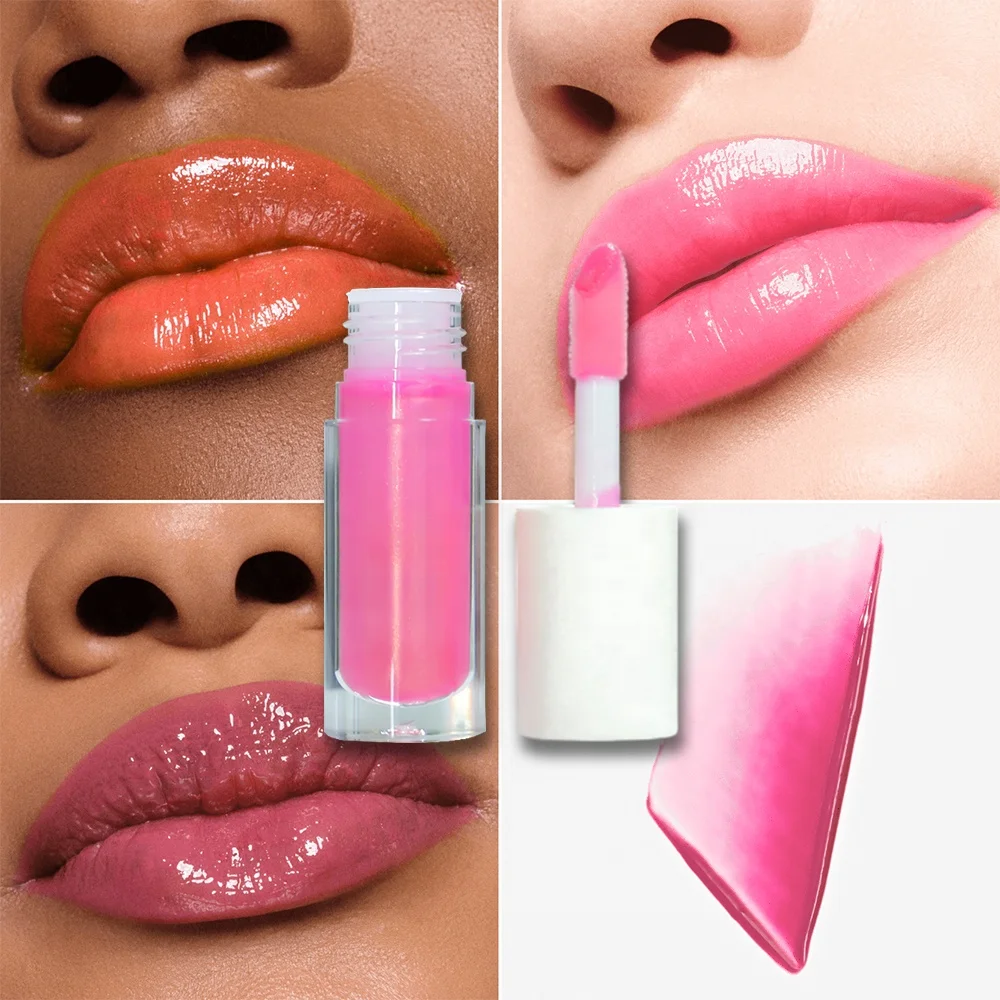 Cosmetic Products Lip Gloss Pigment Glitter Lipgloss Custom Logo Make Up Lip Gloss Packaging Box