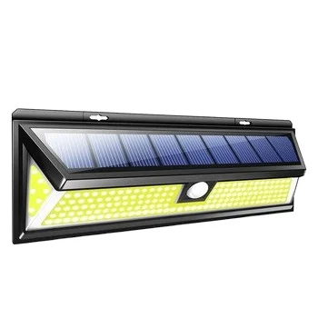 
180 COB solar powered led light high lumen pir motion sensor outdoor waterproof light home yard energy saving light 