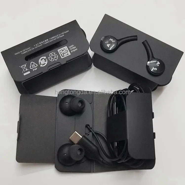 Hot sales Handsfree for Samsung Type C Earphone Headphones in ear Headsets For AKG note10 s20 C Type Stereo Headset Hearing Aids