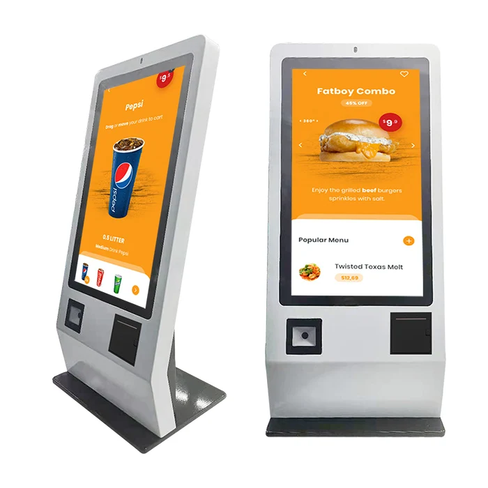 self service order cashless restaurant queue system Payment Kiosk Machine
