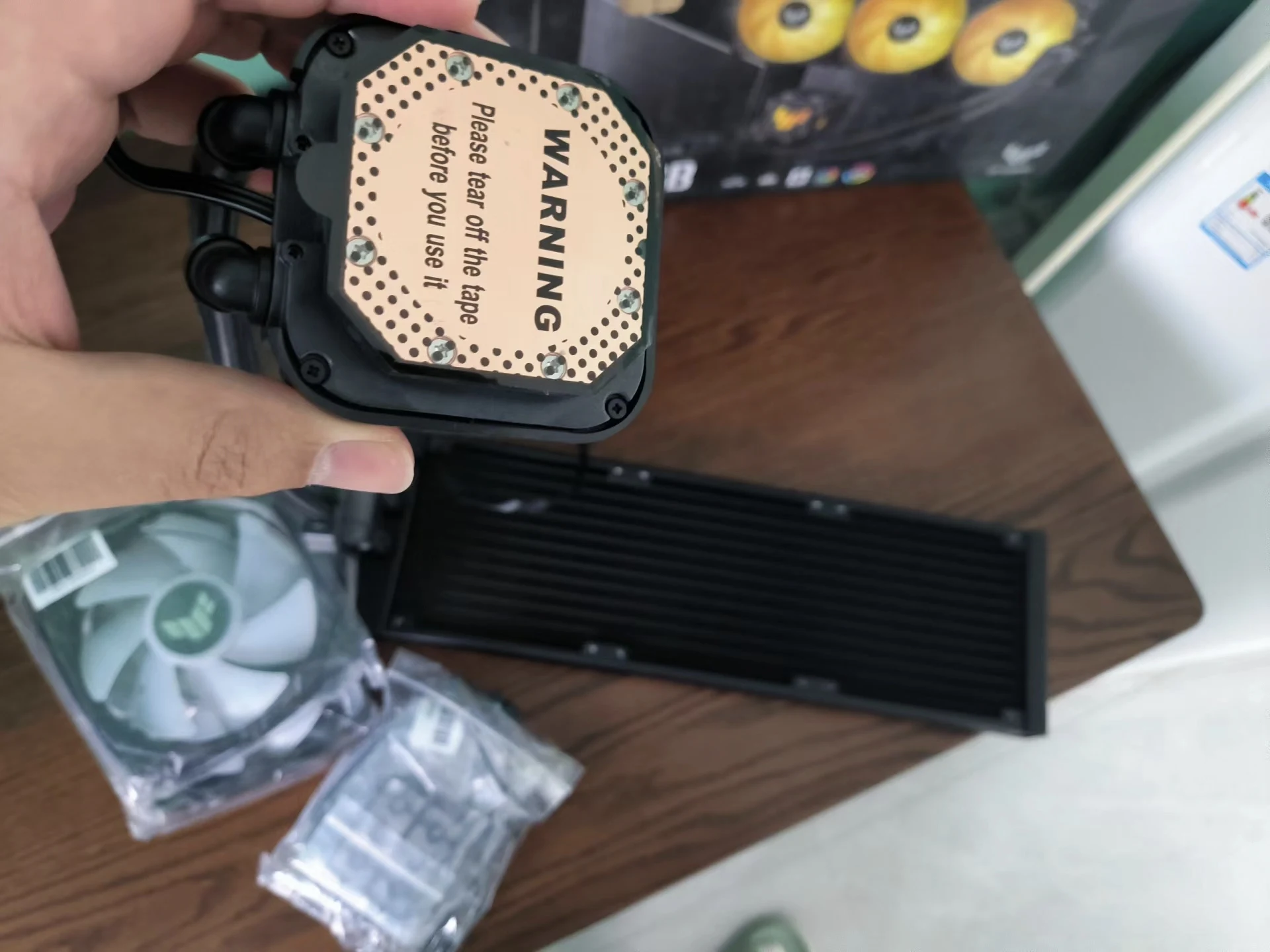 Хорошая цена кулер для процессора TUF GAMING LC два 360 ARGB разъем жидкостный компьютера