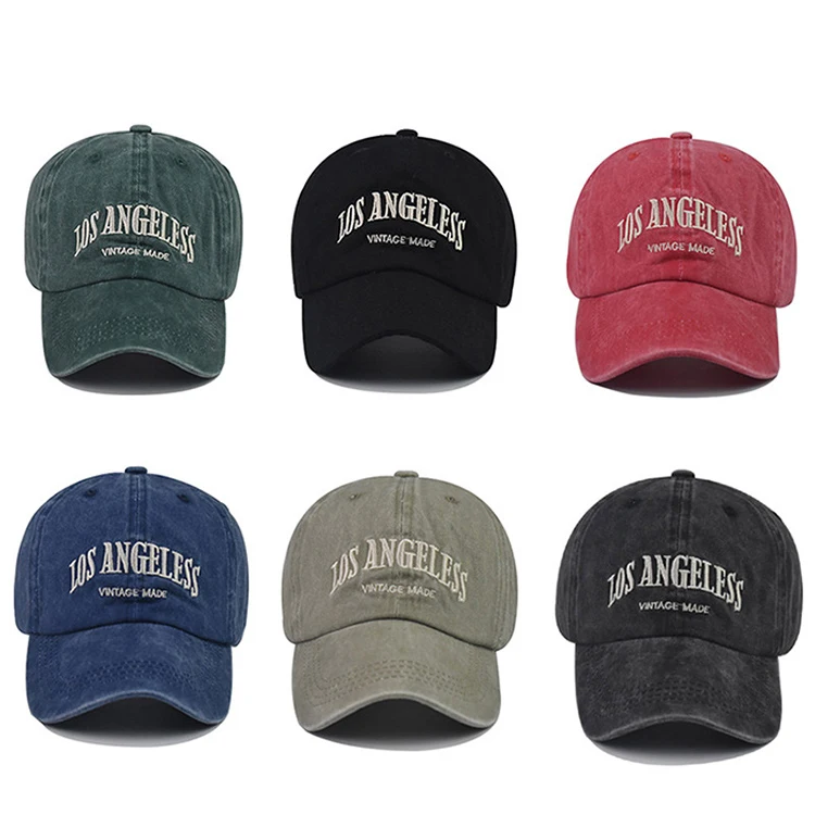 Los Angeles Letter Embroidered Baseball Snapback Cap Custom Dad Hat 54-60cm