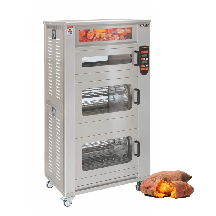 Vertical Sweet Potato Fresh Corn Grilling Roasting Machine