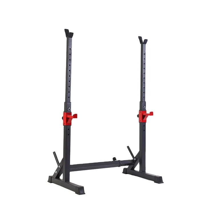 
Barbell Rack 550lbs Max Load Adjustable Squat Stand Dipping Station Weight Bench Modern Indoor Carton OEM Bodybuilding Unisex 