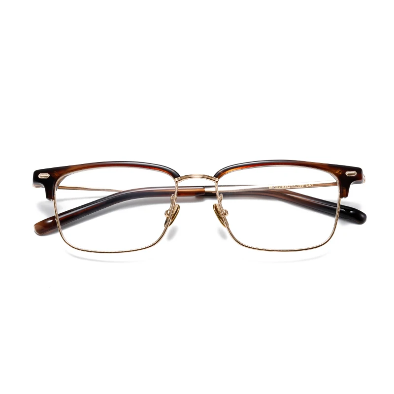 Benyi high quality titanium acetate combination frames eyeglasses japan designer retro optical eyeglasses wholesale
