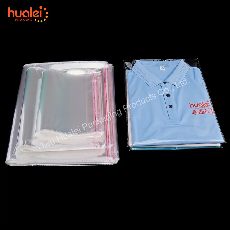 Custom Printed Frosted Self Adhesive Clear BOPP PP Plastic Cello Cellophane Scarf Stuffed Plush Toys OPP Packaging Bag