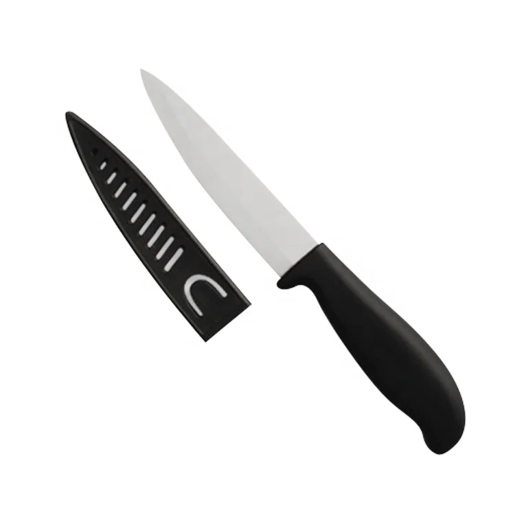 4Pcs White Blade Ceramic Kitchen Fruit Chef Knife Ceramic Knife Set With Blade Guards