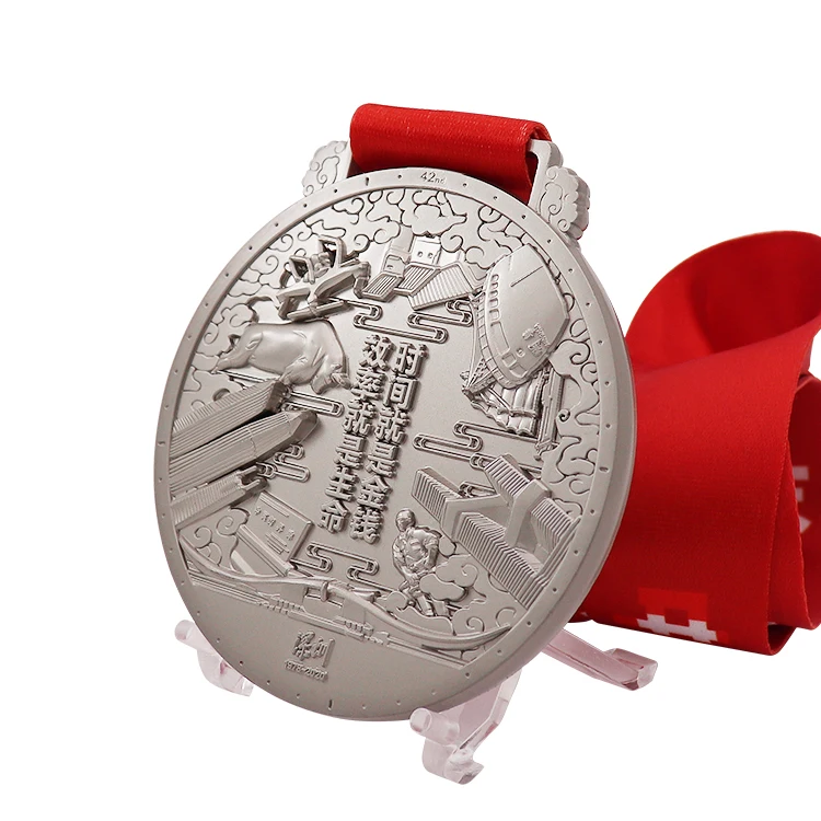 Custom Gold Plated Cheap Children Medallion Small Size Award Medal Metal with Ribbon Events Prize Presents Sport Blank Medal