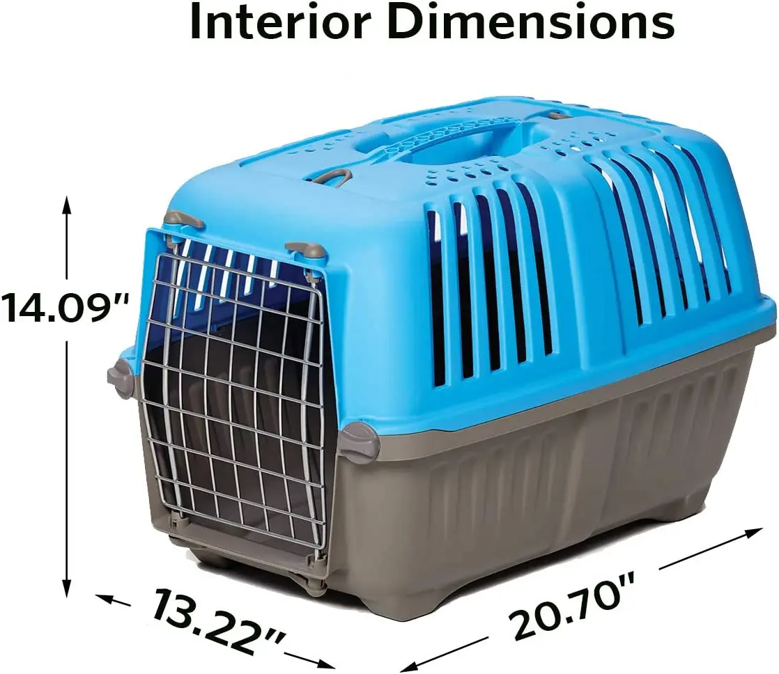 Portable Plastic Pet Carrier for Cats Reliable Airline-approved Pet Carrier for Dogs