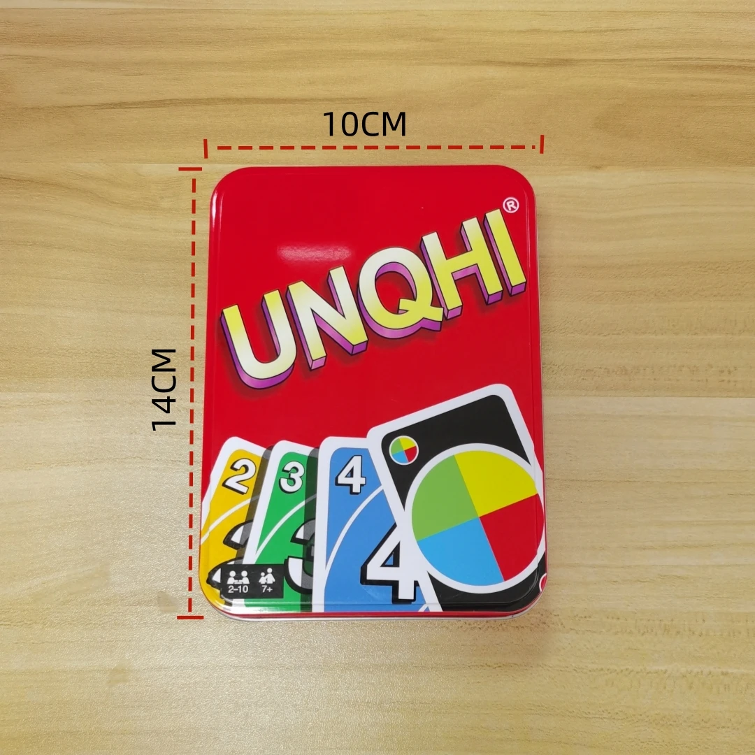 UNQHI New Arrival 112pcs For Wild Classic No Mercy Skip Poker Thickened Pvc Full Range Party Playing UN Cards Game
