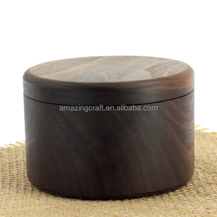 Bamboo Wooden Salt Pepper Box with Magnets Swivel Open OEM Size