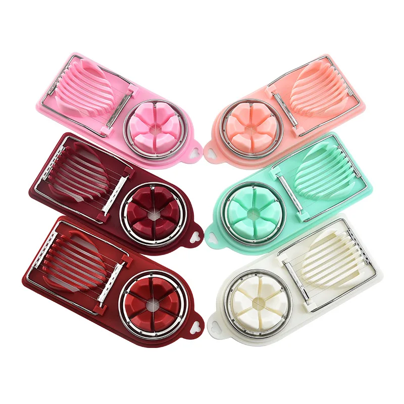 
2021 Wholesale new products multi function egg slicer home kitchen tool luncheon meat slicer creative kitchen egg cutter 