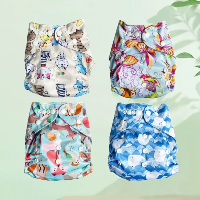 cosas para bebes Washable reusable one size pocket cloth diaper Adjustable Waterproof Cloth Nappy