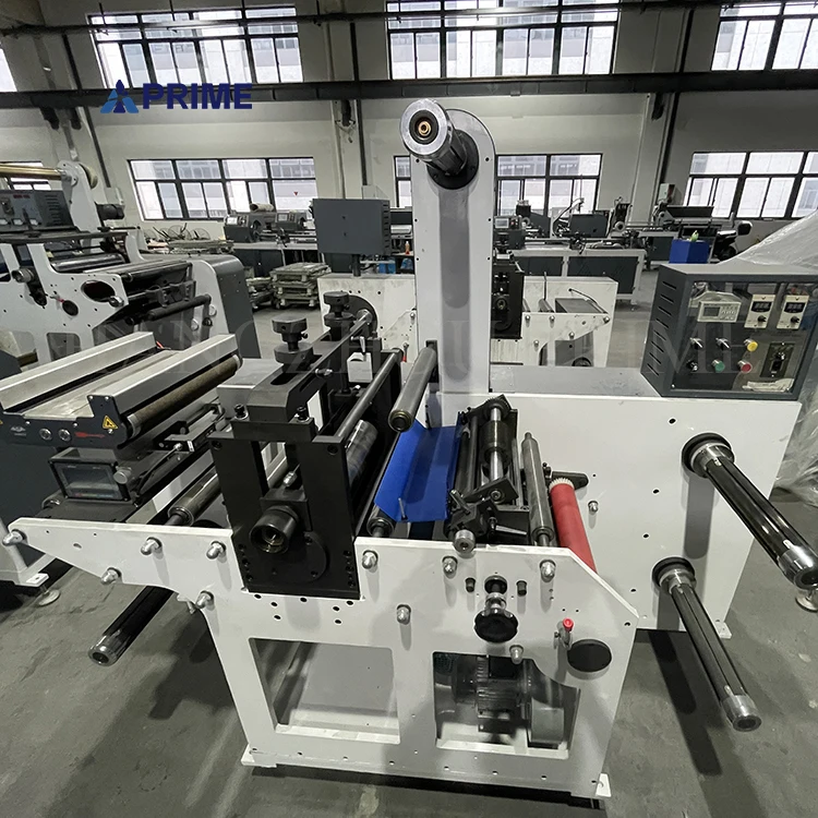Paper slitter machine slitting rewinder label rotary die cutting machine with slitter