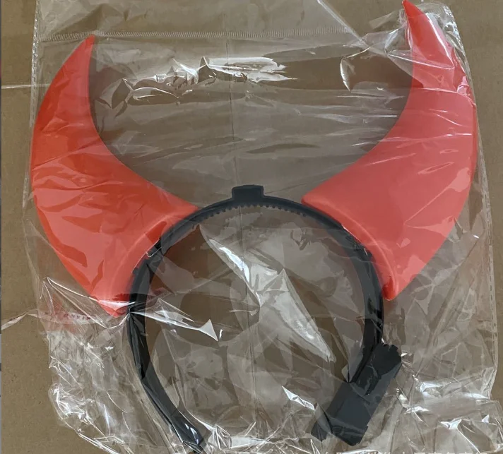 Custom Cosplay Flashing Halloween Event Party Supplies Led Kids Light Up Devil Red Horns Headbands