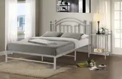 custom nordic luxury latest modern small king queen size metal beds wrought iron frame twin double bed design room