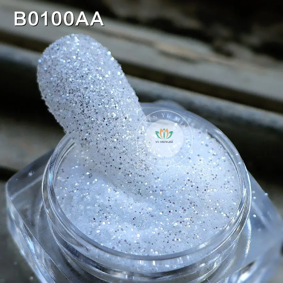 Shimmer Flash B0101 Pure Silver Nail Glitter Powder Ultra Fine Christmas Nail Craft High Sparkle White Silver Glitter