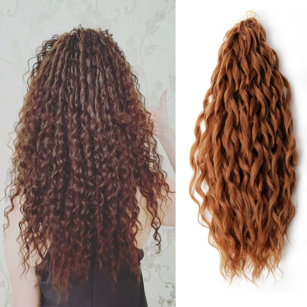 Synthetic Crochet Hair Braids Afro Curls Yaki Kinky Braiding Hair For Extensions Afro Hair Soft Braids Ombre Loose Wave