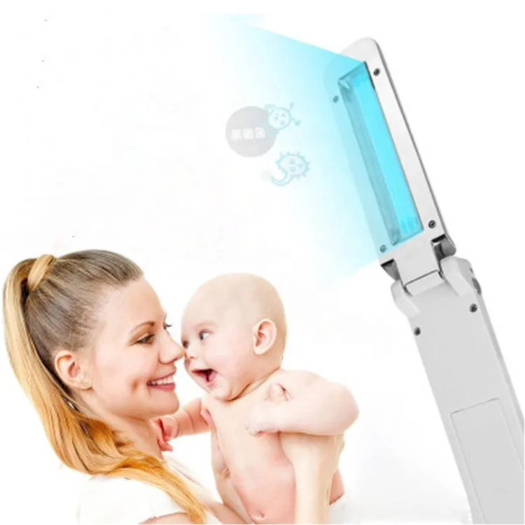 Handheld ultraviolet light sterilization uvc led portable clamshell uv germicidal lamp(uvc) 254nm