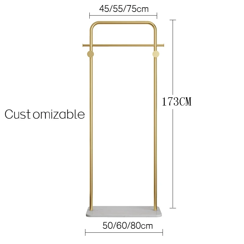 New Type Top Sale Modern Marble Base Multifunction Hanger Metal Coat Rack Stand