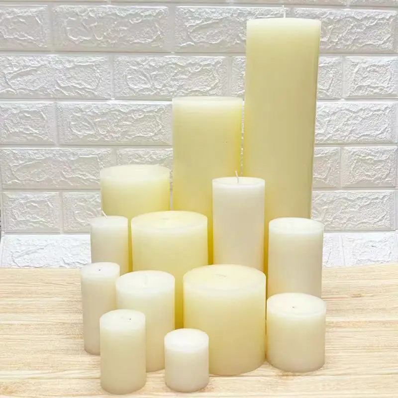 Decorative candle holder clear glass candle jars home decor pillar candles with glass