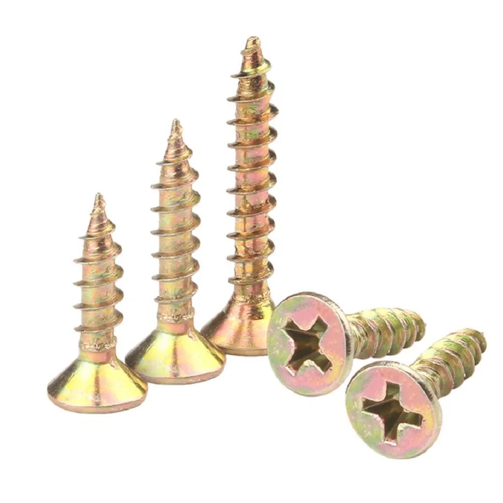 Tornillos Gypsum Board Screws Plasterboard Parafusos Mdf Screw Countersunk Head Din7505 Harden Mdf Furniture Chipboard Screw