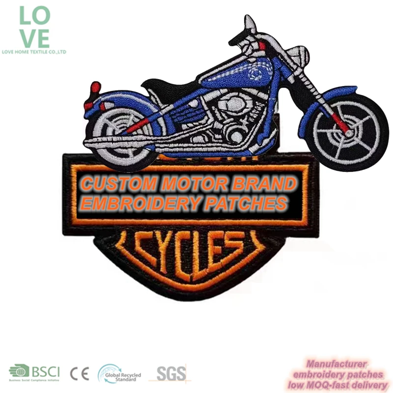 Motorcycle Clubs Organizations Sports Law enforcement Frat College Embroidery Patches Applique Sew Iron on Patch