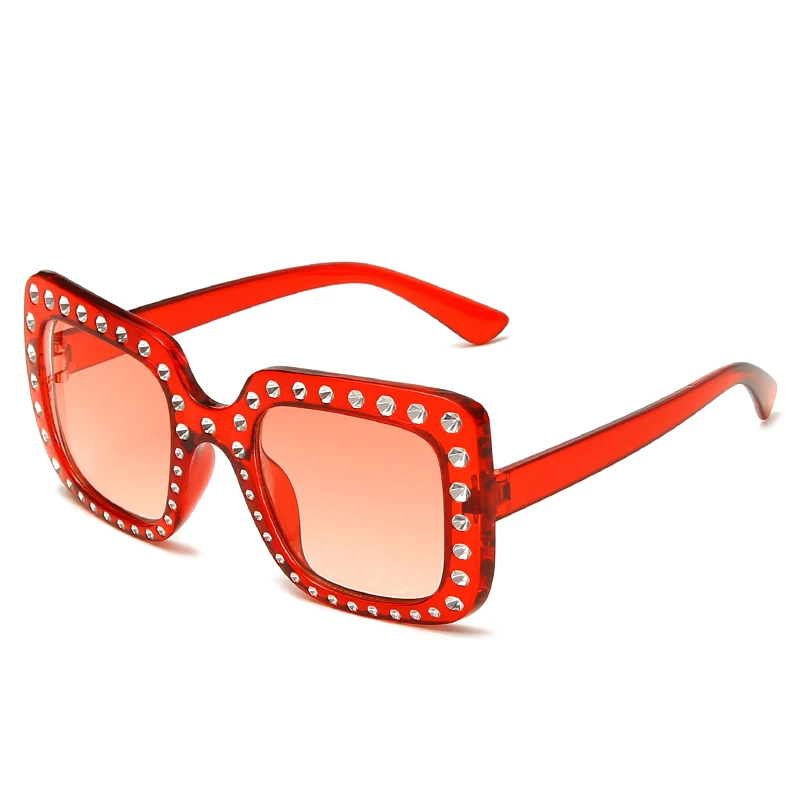 Bling Square Diamond  Summer Shade Cool Kids Sunglasses (1600087764871)