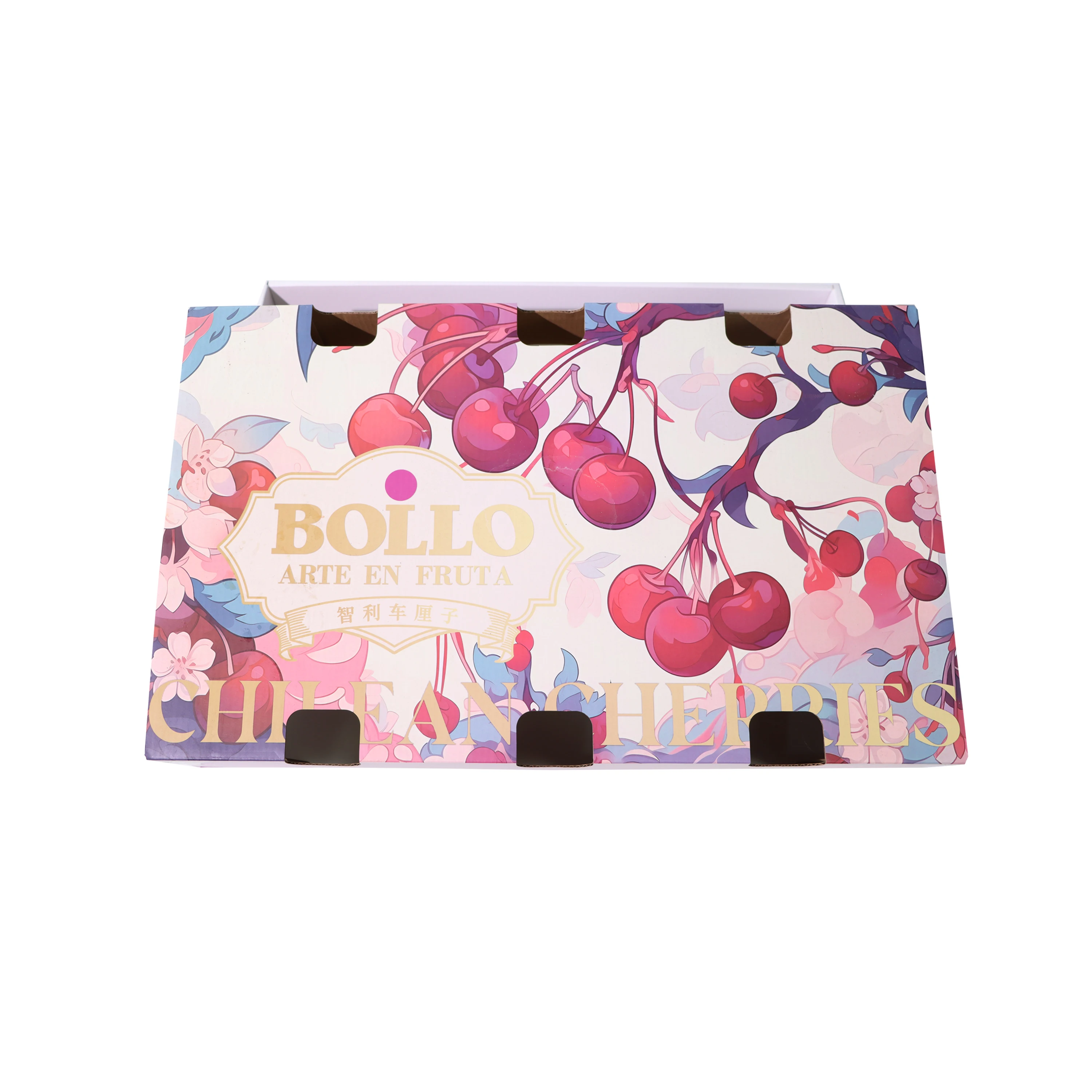 Custom Printed Corrugated Paper Cardboard Vegetable Packaging Pomegranate Orange Apples Kiwi Dragon Carton Fruit Packing Box