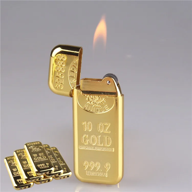 Amazon top seller Luxury gold lighter Gold Nugget Lighter for cigarette