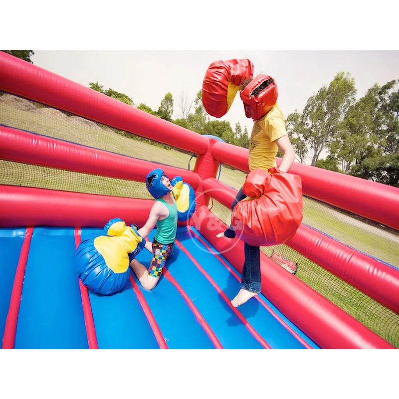 Fun inflatable boxing ring air inflatable box game with large boxing gloves