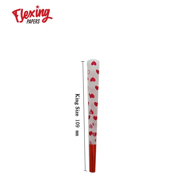 
Factory direct sales beautiful rolling smoking hemp papers colorful king size pre rolled cones for export 