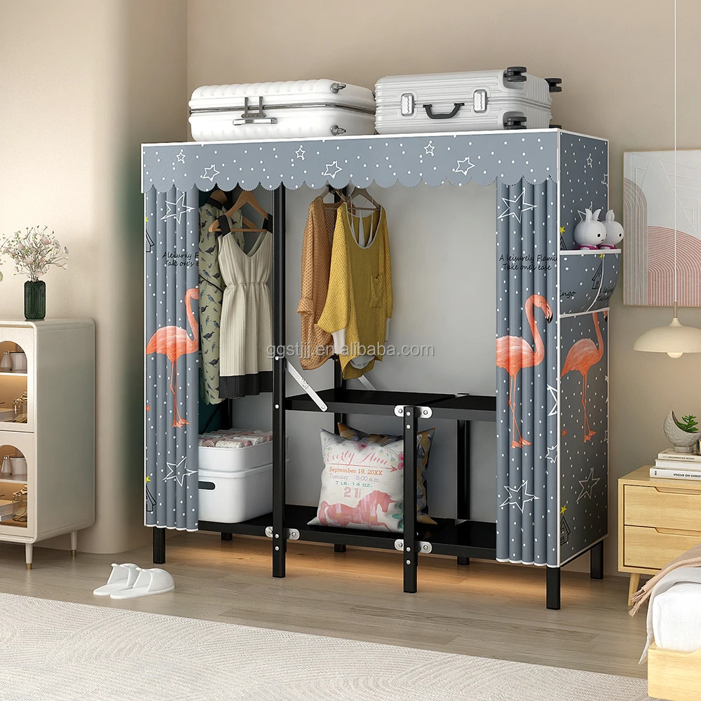 Luxury home closet simple wardrobe bedroom storage 3 door closet bedroom wardrobe furniture