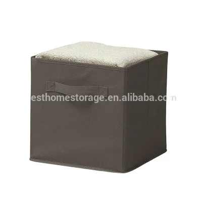 Folding storage stool