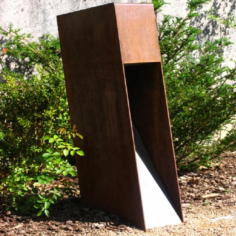 corten steel lamp post solar led steel post lamp,Corten steel lamp post