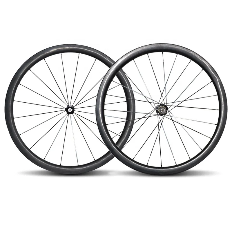 Top-Fire Hot Selling Cycle Road Bicycle Novatec Hub Carbon Rim Wheel 23mm Width 40mm Depth Carbon Fiber Road Bike Wheel Set 700c