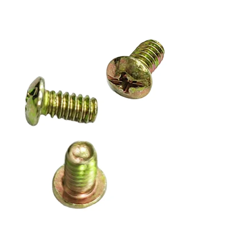 Customized M2 M3 M4 M5 M6 #8-32 #10-32 1/4-20 Steel Colorful Zinc Plated Phillips Slotted Drive Pan Head Machine Screw