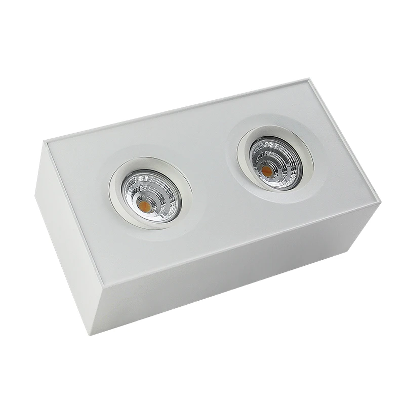 2x9w 18w Newest GYRO Surface Square Rectangle LED downlight