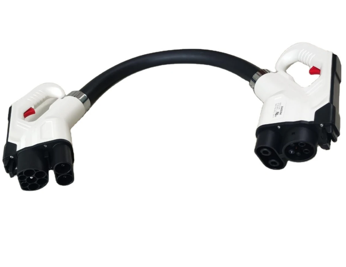 Duosida ccs combo 1 to ccs combo 2  ccs combo 2 150A ev connector DC fast car charger adapter with 0.3m cable plug and socket