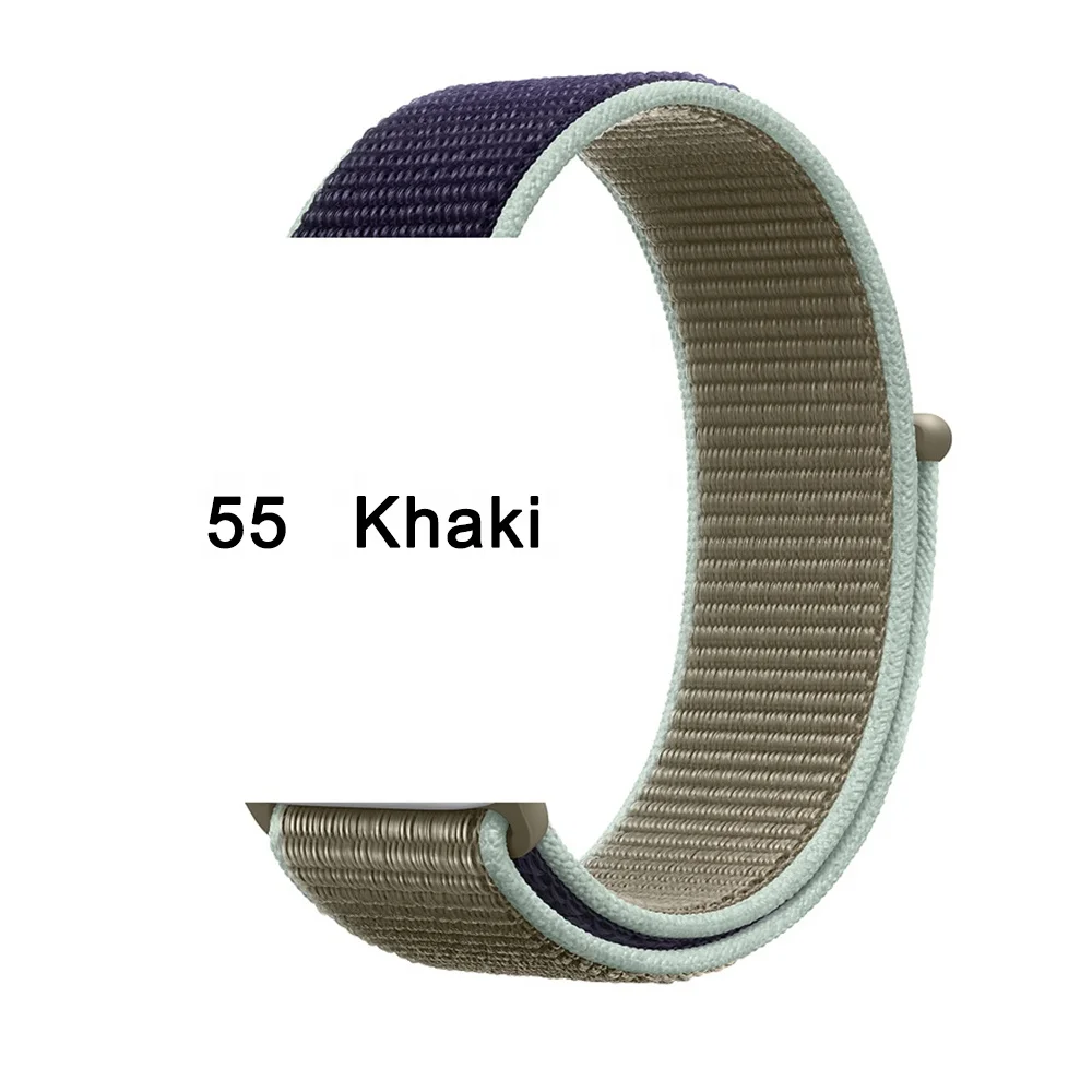 Ремешок спортивный ShanHai для Apple Watch Series 3/4/5/6/SE нейлоновый сменный плетеный браслет iWatch 40 мм