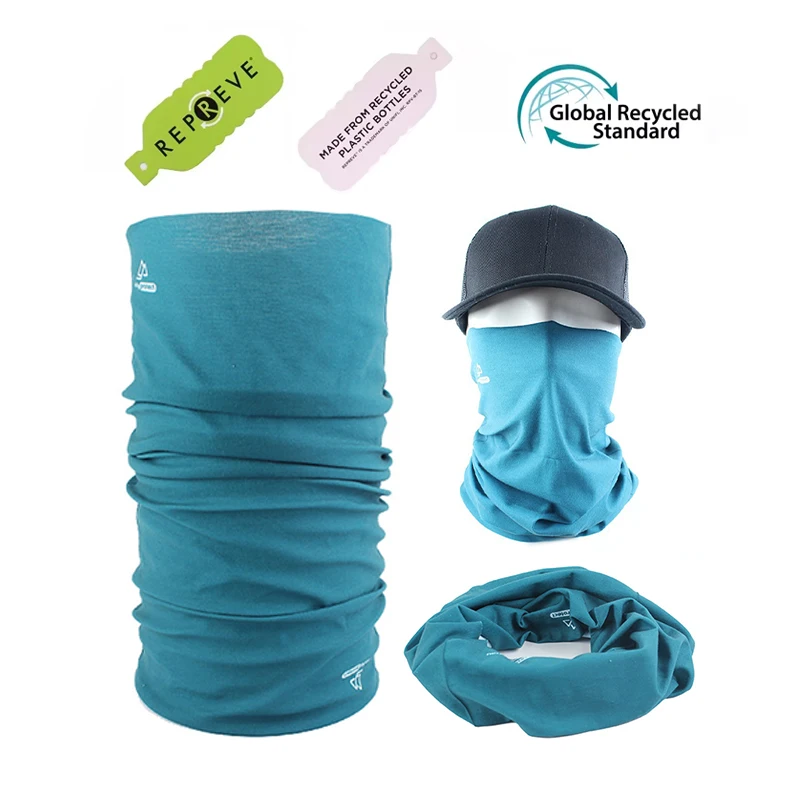 Multifunctional Outdoor RPET recycled Polyester Seamless Bandanas Headwear Bandana Magic Tube Bandanas Neck Gaiters