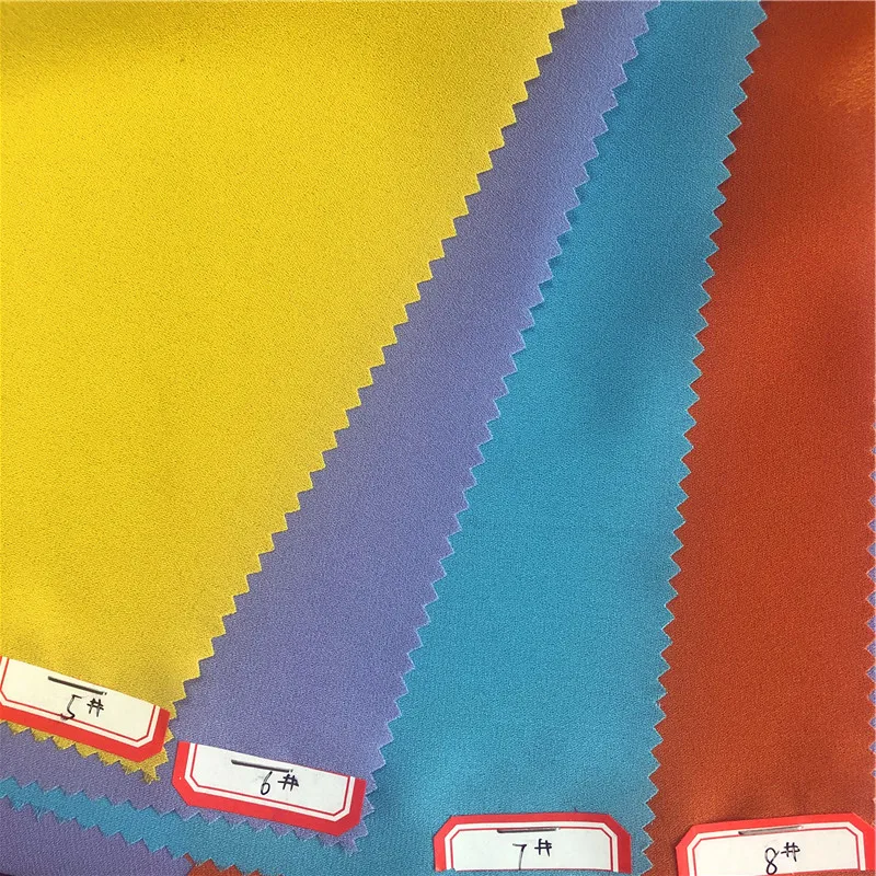 Wholesale fabric and textiles stock lot high twist 75D crepe for clothes, garments, dress, shirts etc.