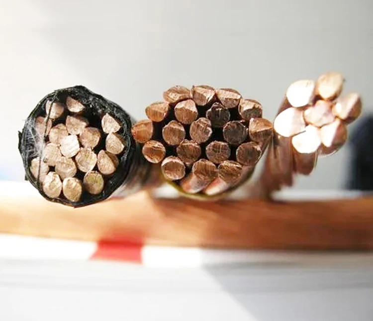 High Tension Electrical 99.97% Pure Copper Stranded Cable Wire for Grounding system