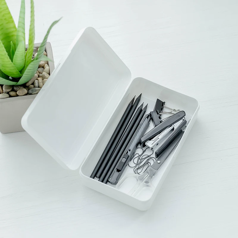 2022 custom printed eco plastic transparent cute hard  pencil case organizer big capacity for boys