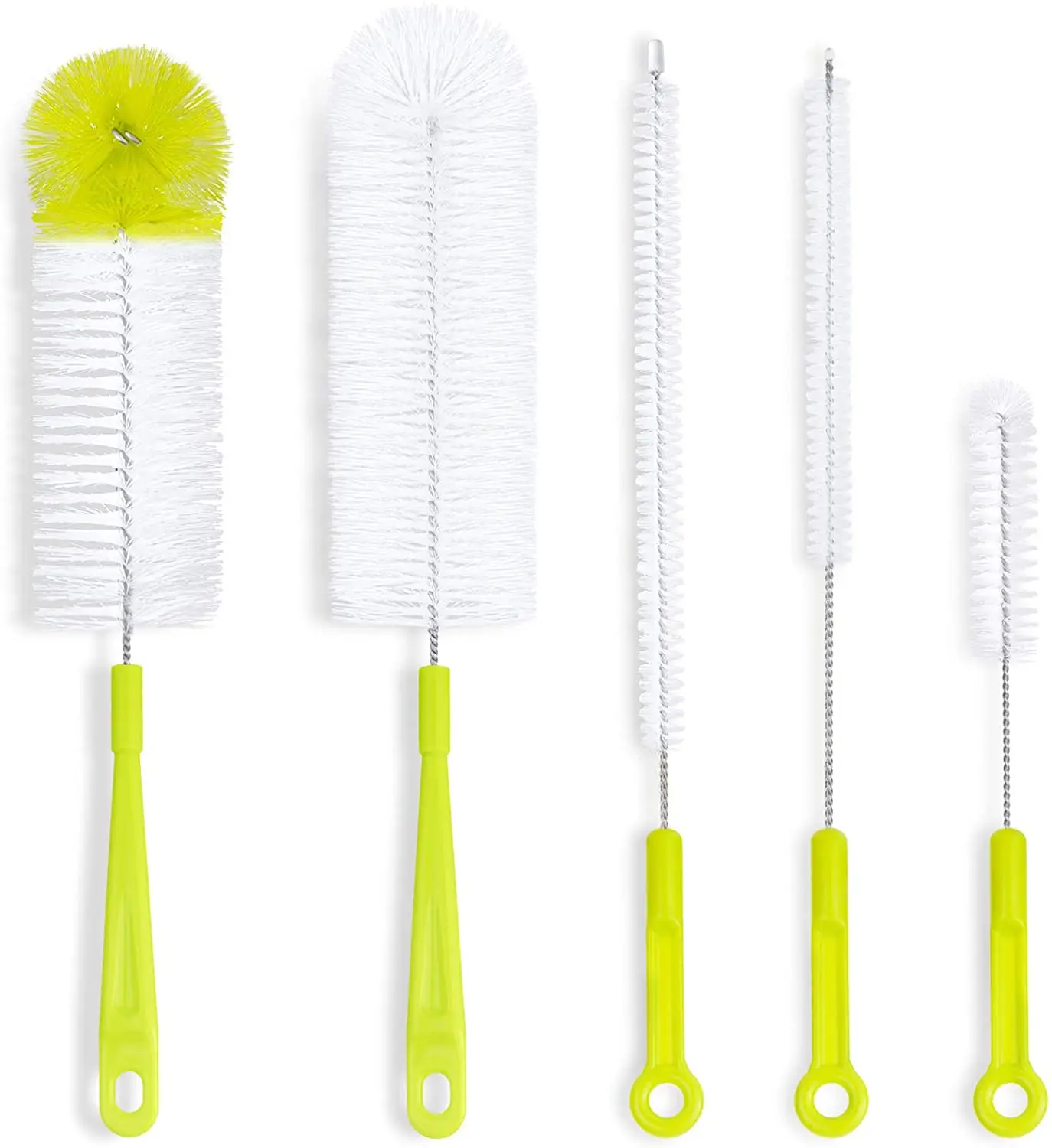 bottle cleaning brush aet - long handle bottle cleaner for washing narrow neck beer bottles/lid cleaner brushes