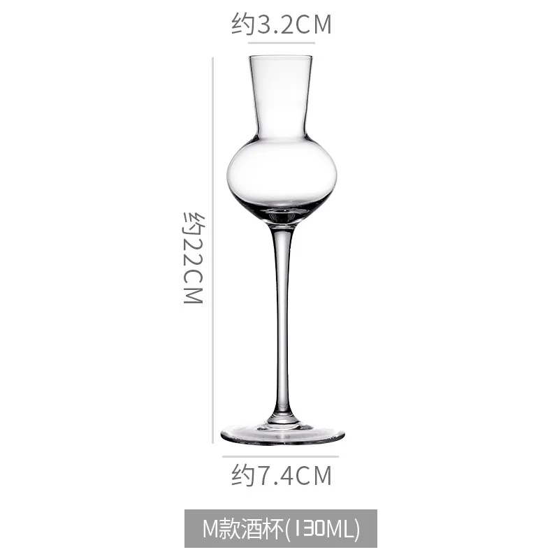 Long Stem Wine Flavor Goblet Crystal whiskey Tasting   glass Nosing Tulip cocktail Glass