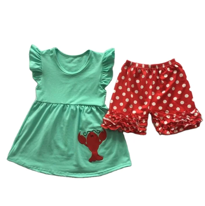 Custom Children Wholesale Girls Baby Kids Clothes Sets Summer Fashion Designer Floral Flower Kids Clothing Little Girls Dresses