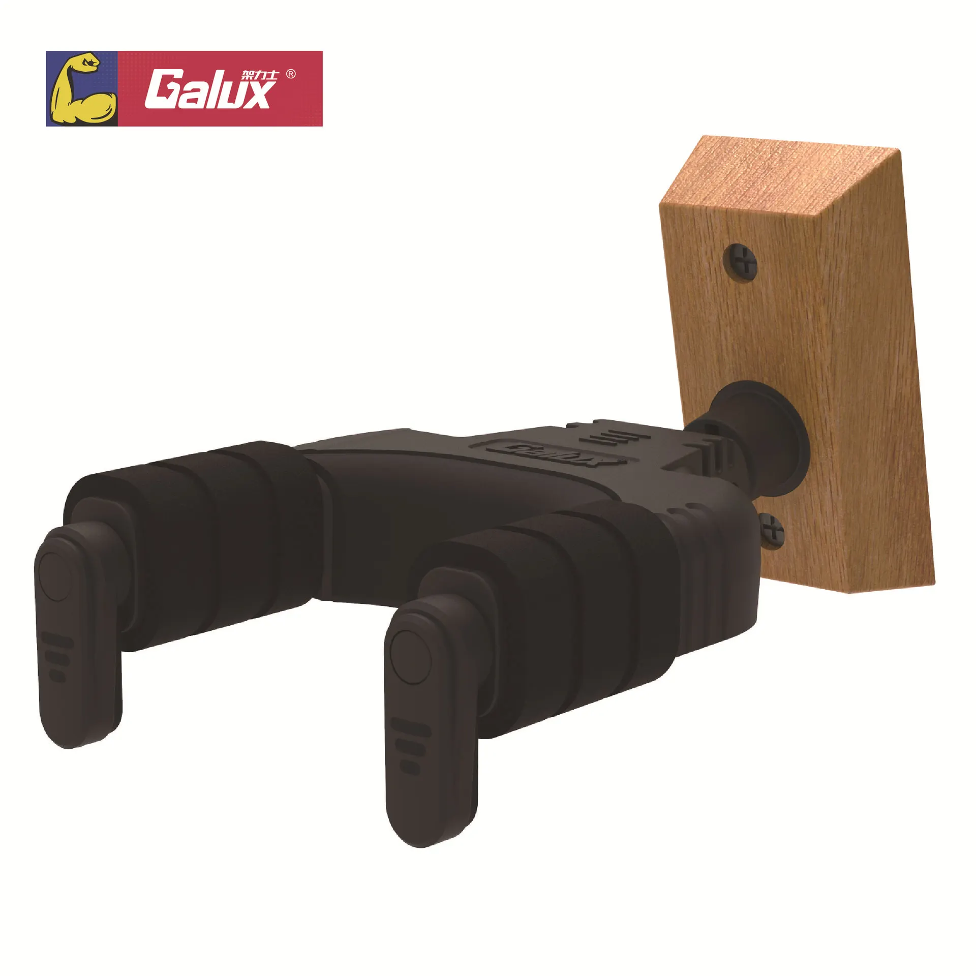 Galux Patent High Quality Wood Base Guitar Hook on the wall Music Instrument Hanger