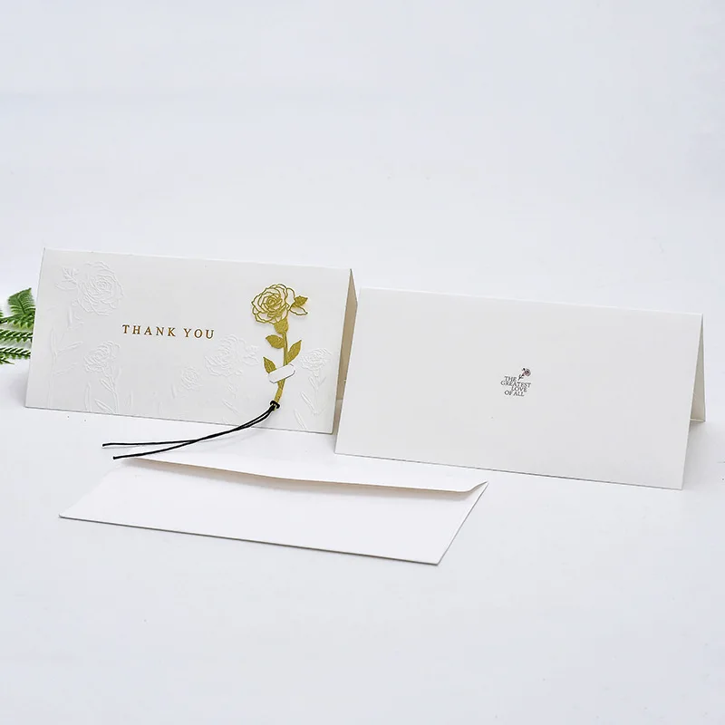 Manufacturer custom logo size thank you gift card invitation card thank you cards