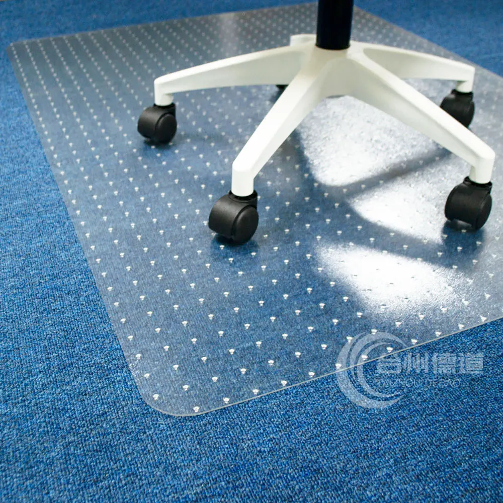 PVC Vinyl  Floor Protectors For Rolling Chairs Protector Clear Chair Mat Decorative Chair Mats, Factory Direct Sale